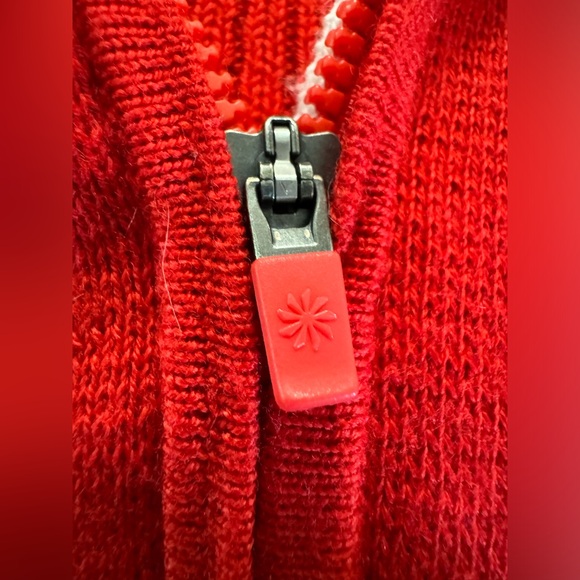 Athleta Merino Skiline Sweater Ribbed. Red and White Racing Stripe. Women’s XL. - Picture 3 of 8